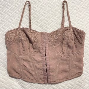 SOLD | Pacsun LA Hearts Mauve Corset Top, Size XS